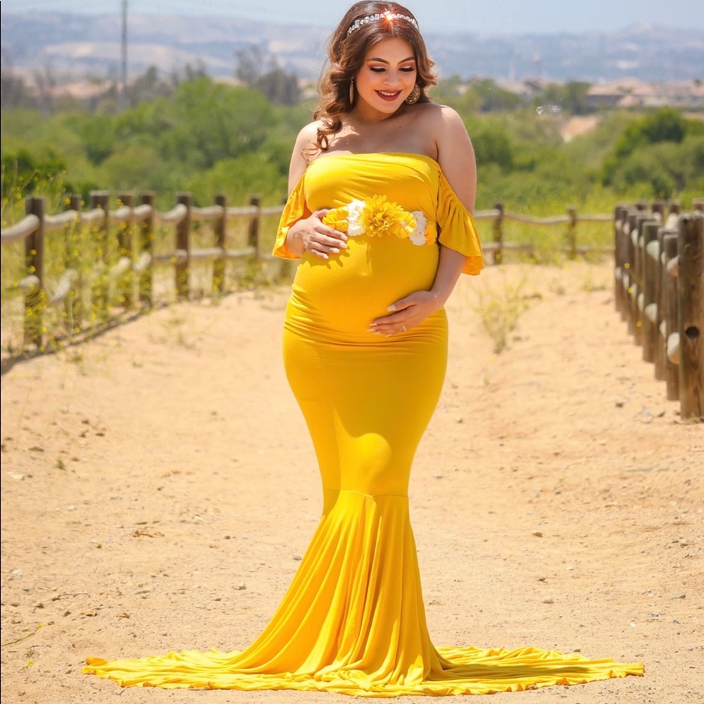 Yellow Maternity Dress